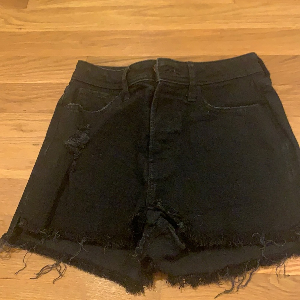 hollister black Jean shorts